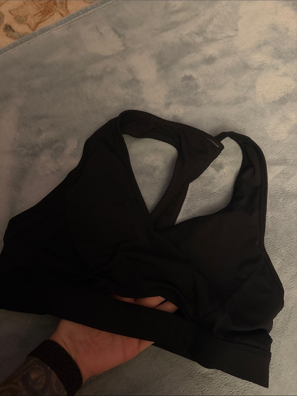 Black Fabletics Sports Bra